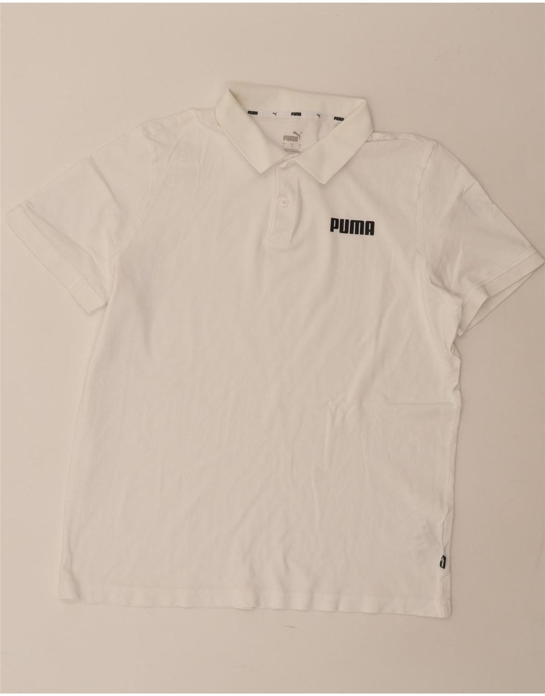 Camisa polo masculina PUMA grande algodão branco