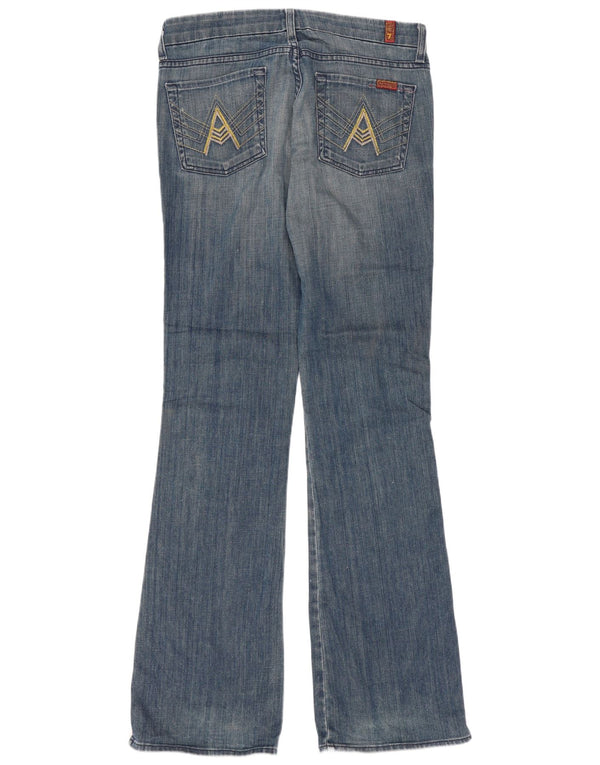 7 For All Mankind Jeans feminino largo W32 L34 algodão azul
