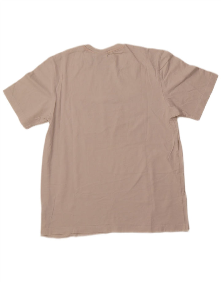 ADIDAS Mens Graphic T-Shirt Top Médio Off White Algodão