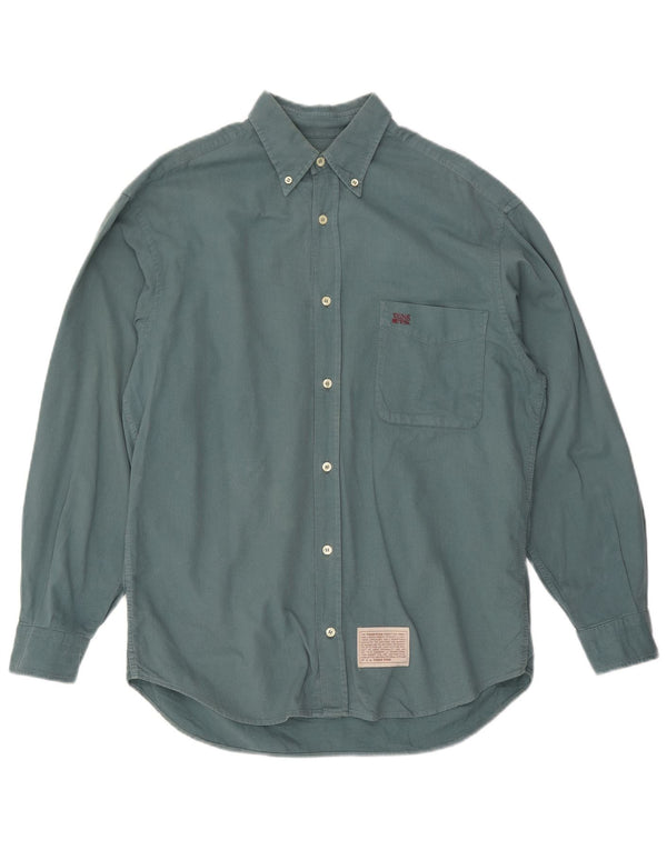 Camisa masculina THINK PINK tamanho 39 15 1/2 algodão verde médio