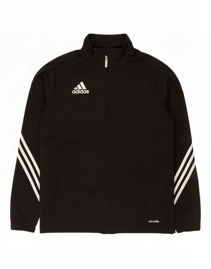 Casaco de treino Adidas Boys Climalite 13-14 anos preto poliéster