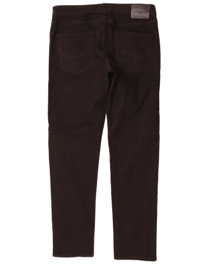 Jeans masculinos Jack & Jones Slim W34 L34 algodão preto