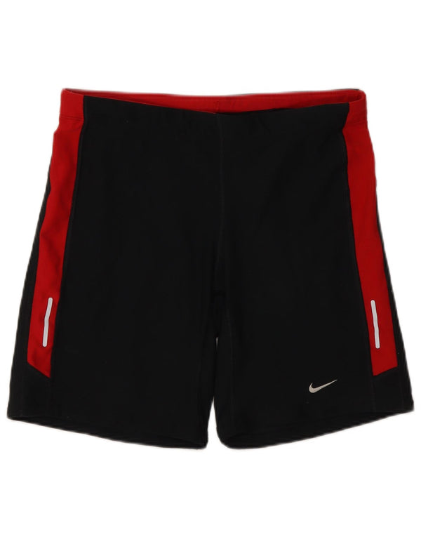Shorts esportivos femininos Nike Dri Fit UK 18 XL preto colorblock poliéster