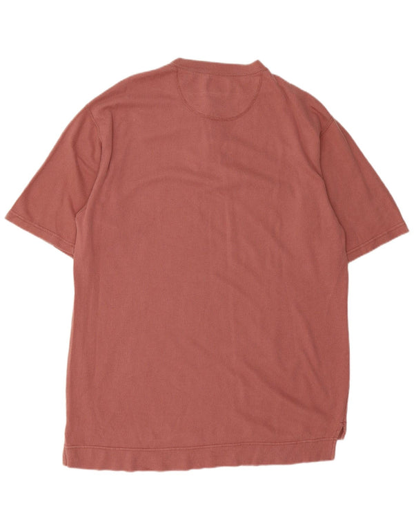 Dockers Mens Polo Shirt Large Pink Cotton