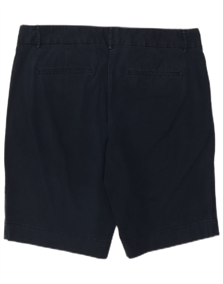 J. CREW Shorts Chino feminino US 6 médio W32 algodão azul marinho