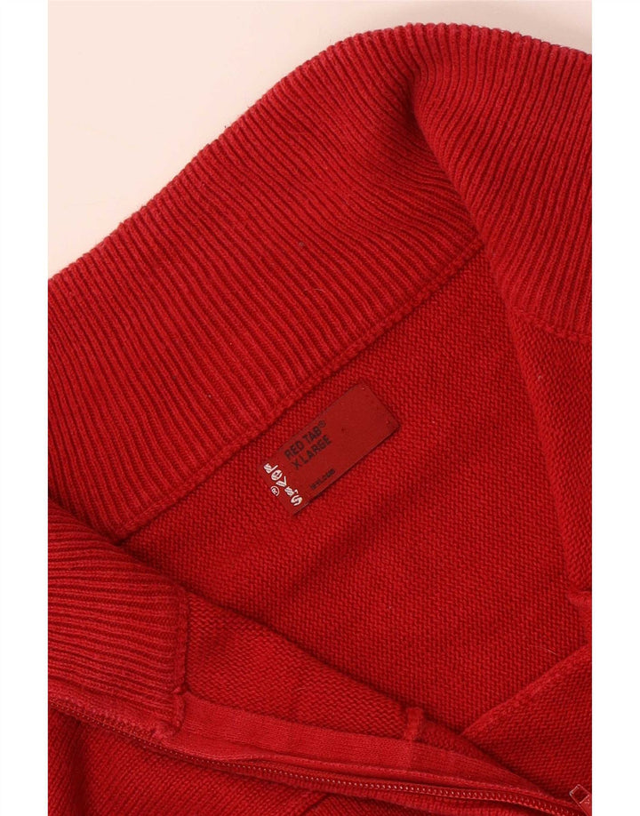 Suéter cardigã masculino Levi's XL vermelho colorblock