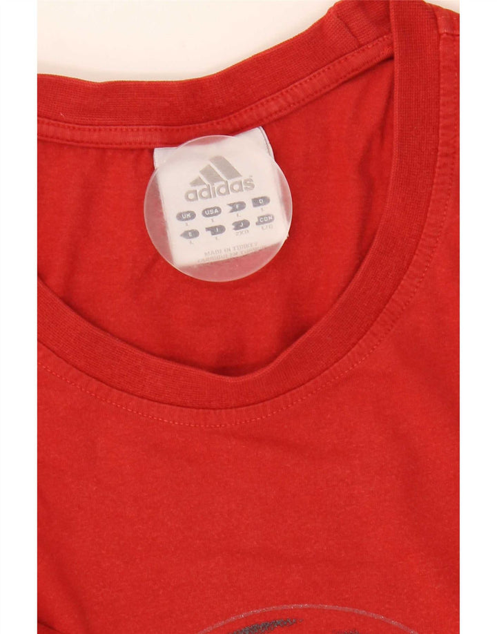 Camiseta Adidas Masculina Graphic Top Grande Vermelho