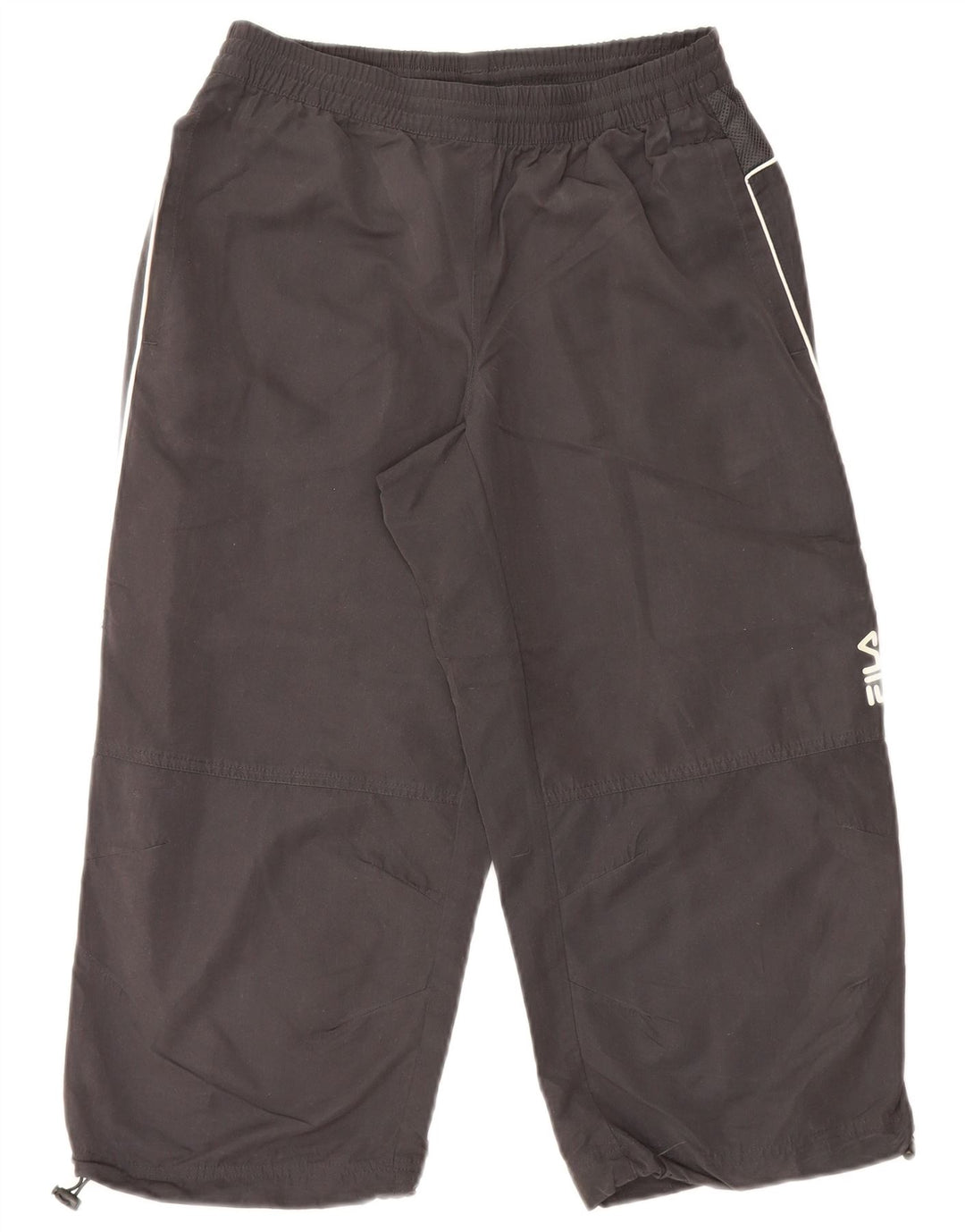 Fila Mens Graphic Capri Calças de treino pequeno poliéster cinza