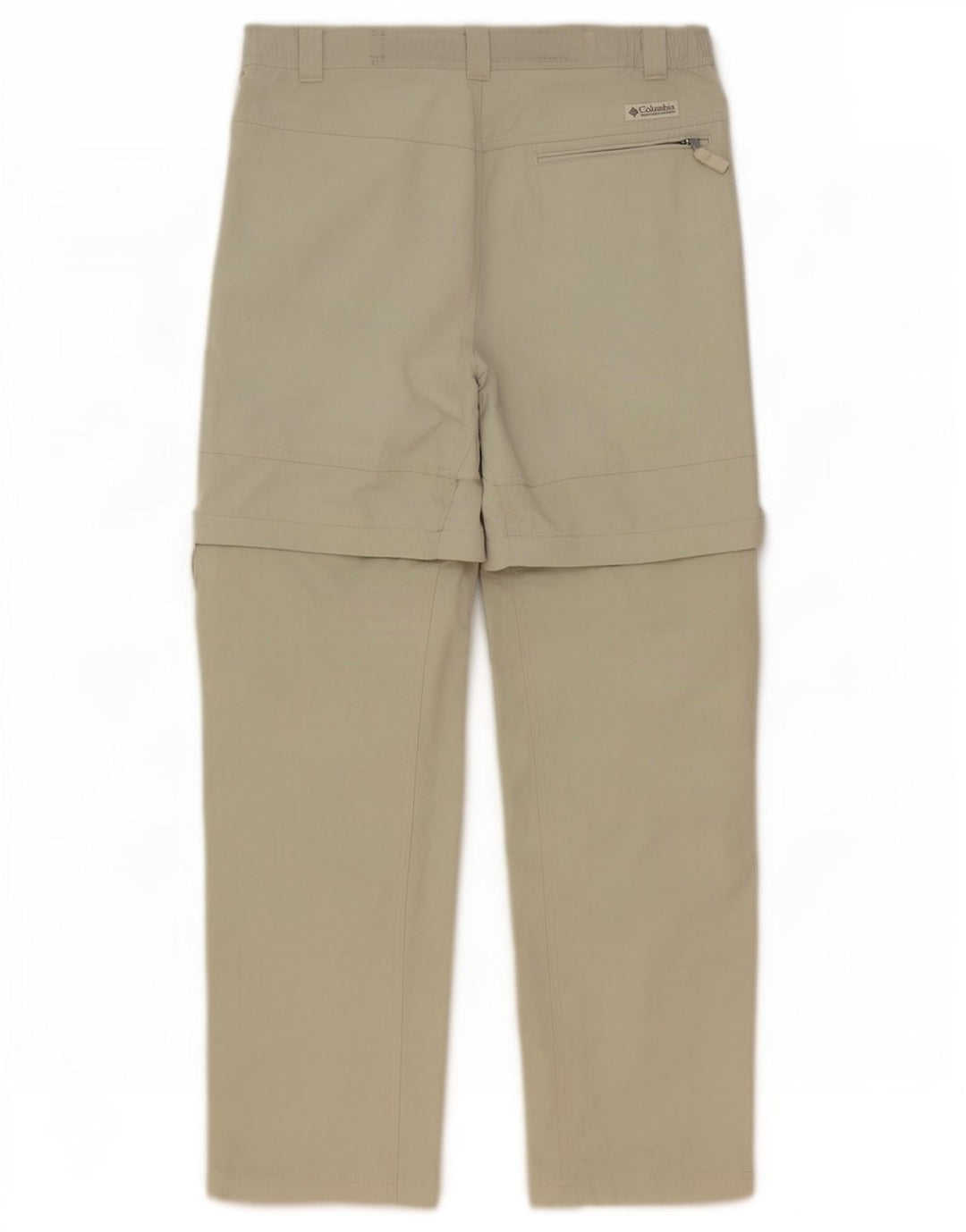 Columbia Mens Hiking Cargo Calças Médio W32 L32 Poliéster Cáqui