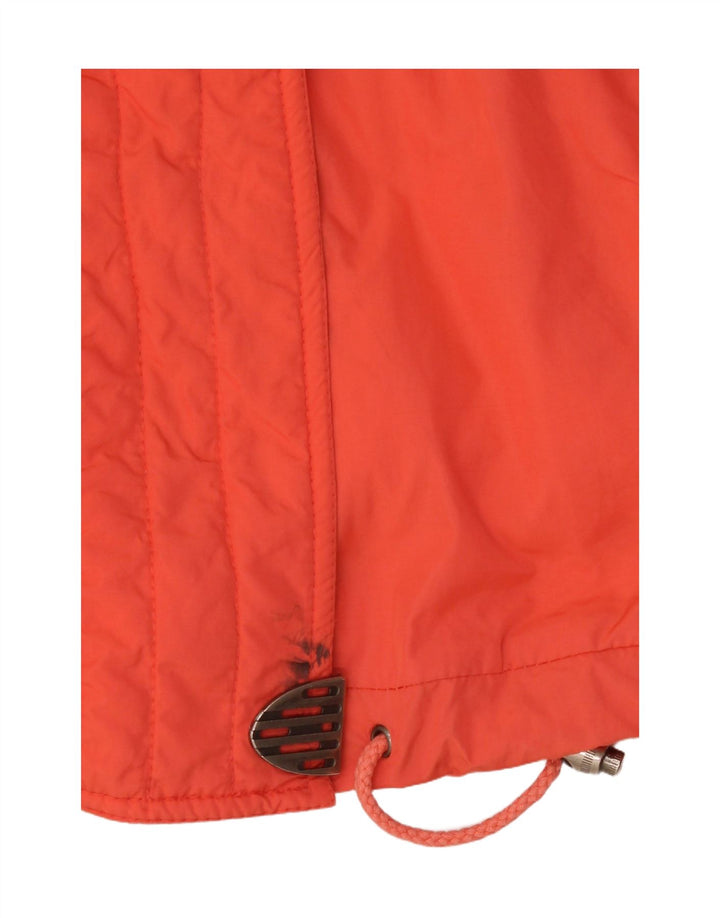 Jaqueta de esqui grande feminina Maier UK 10 poliamida floral laranja pequena