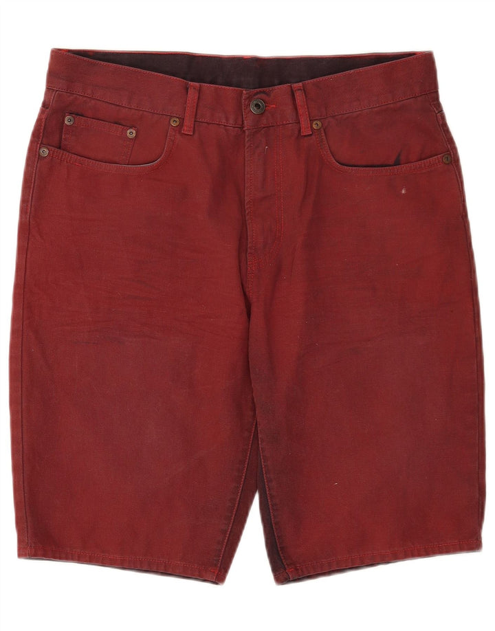 Shorts jeans masculino Marks & Spencer W32 médio algodão vermelho