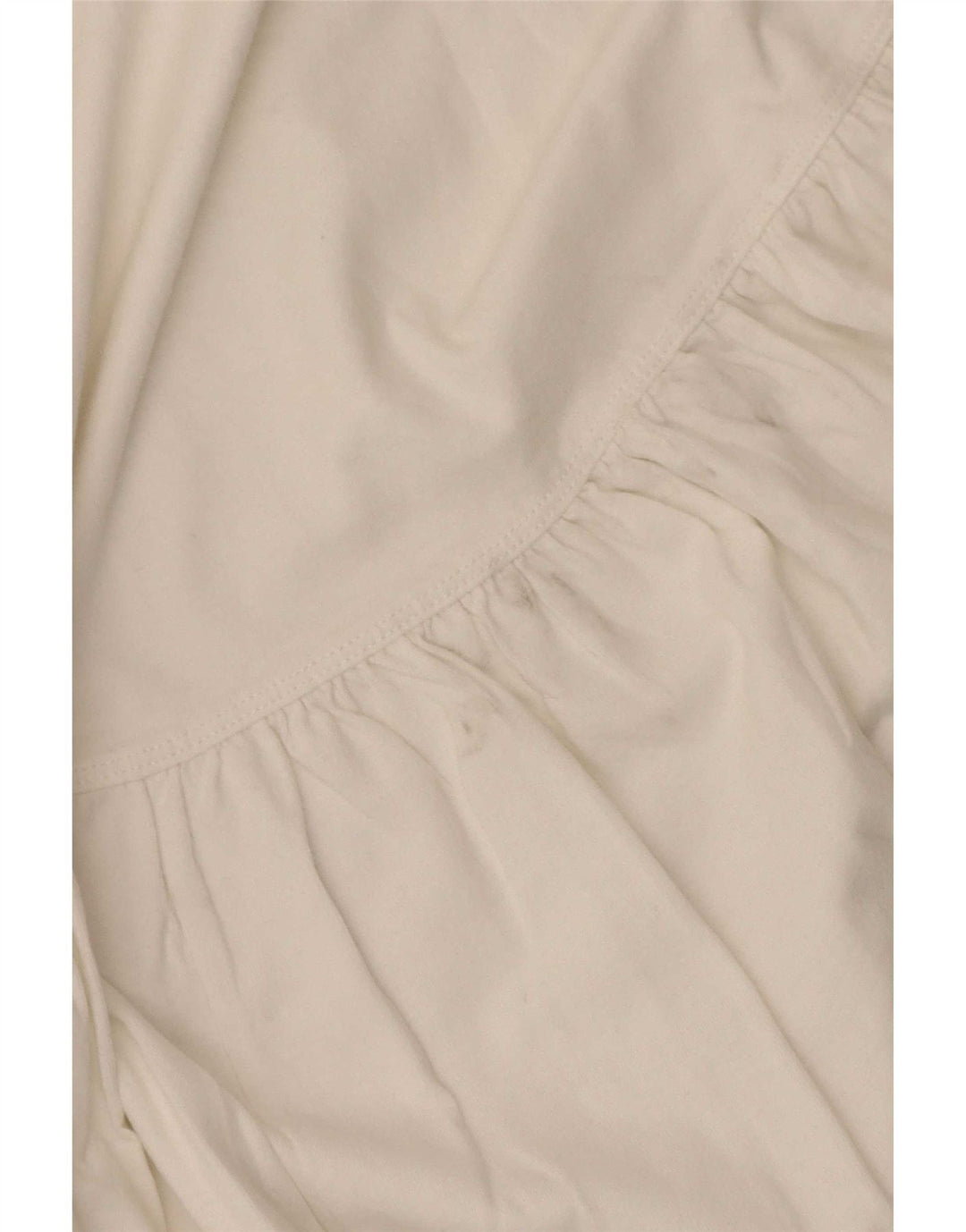 Zara blusa feminina oversized top UK 10 pequeno algodão branco