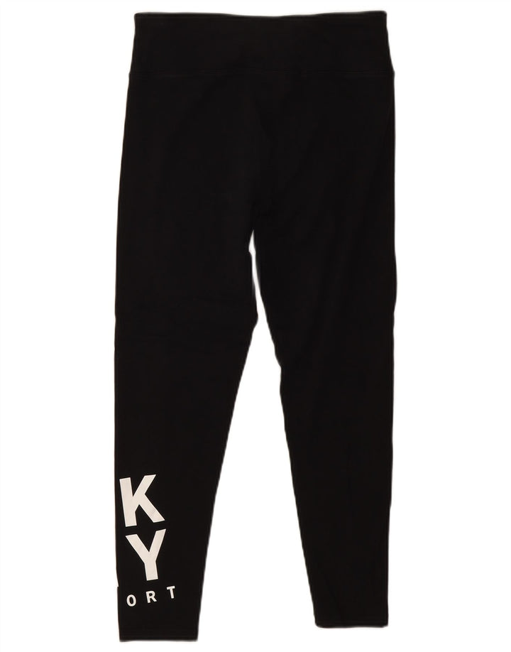 Leggings gráficas femininas DKNY Reino Unido 12 médio preto