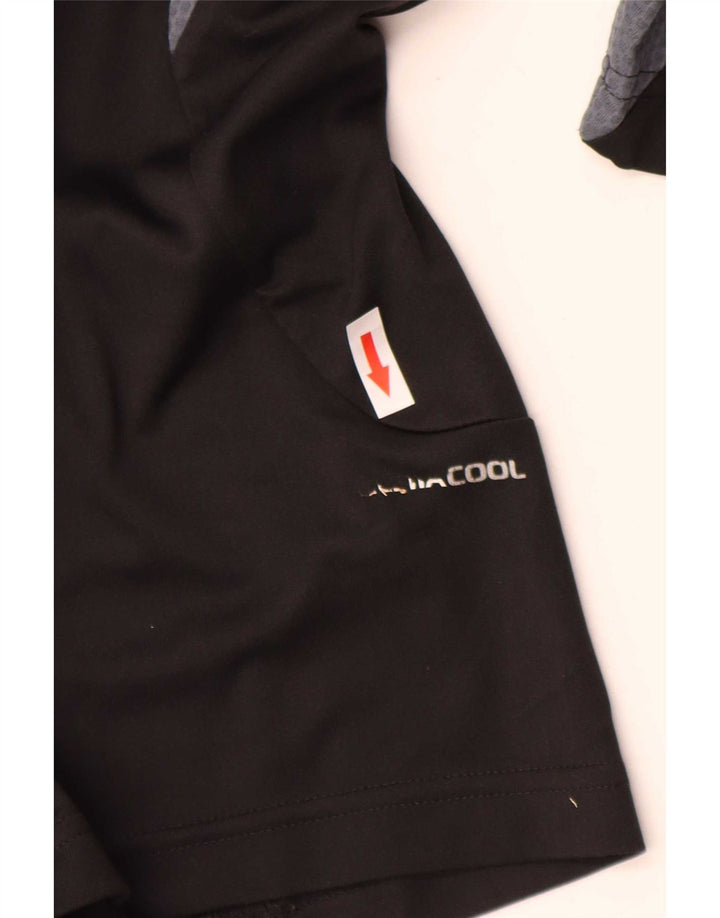 Adidas Camiseta Masculina Top Médio Preto Colorblock Poliéster Esportivo
