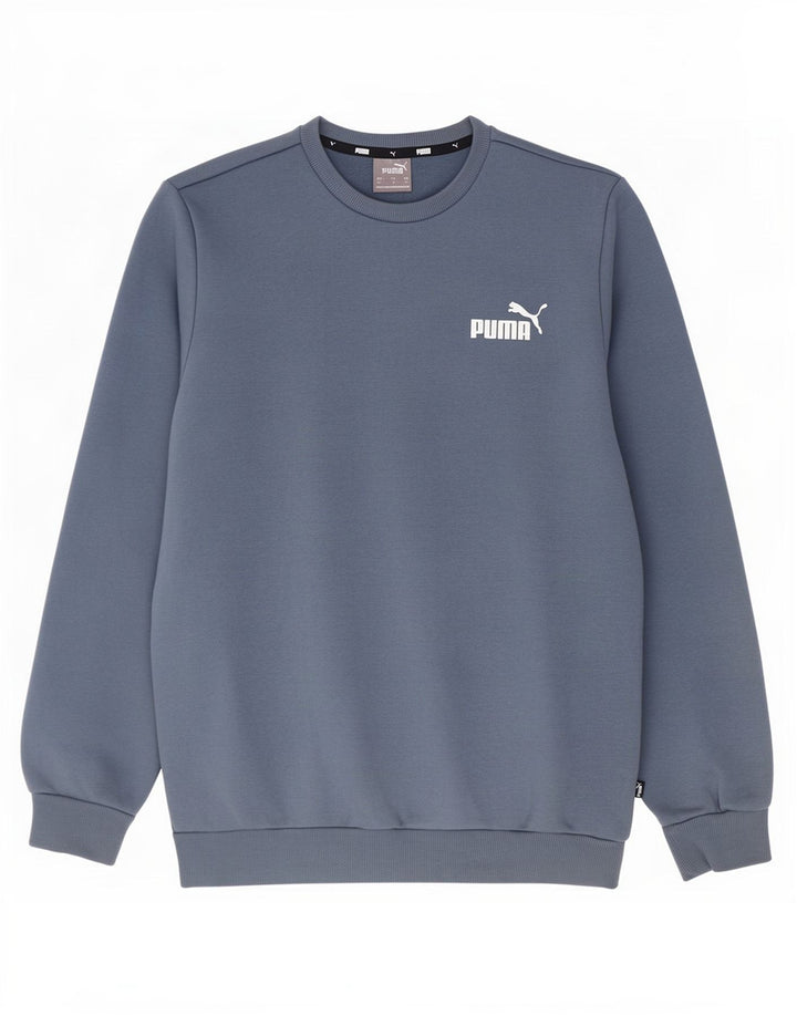 Puma moletom masculino jumper pequeno azul algodão