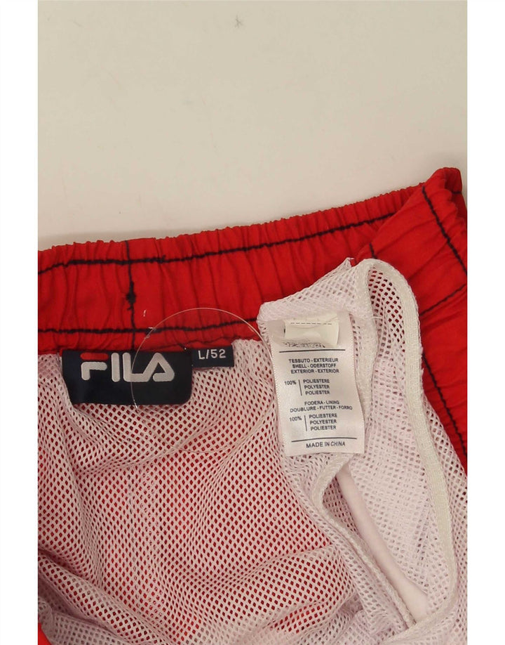 Fila Mens Natação Shorts Grande Multicolorido Colourblock Poliéster