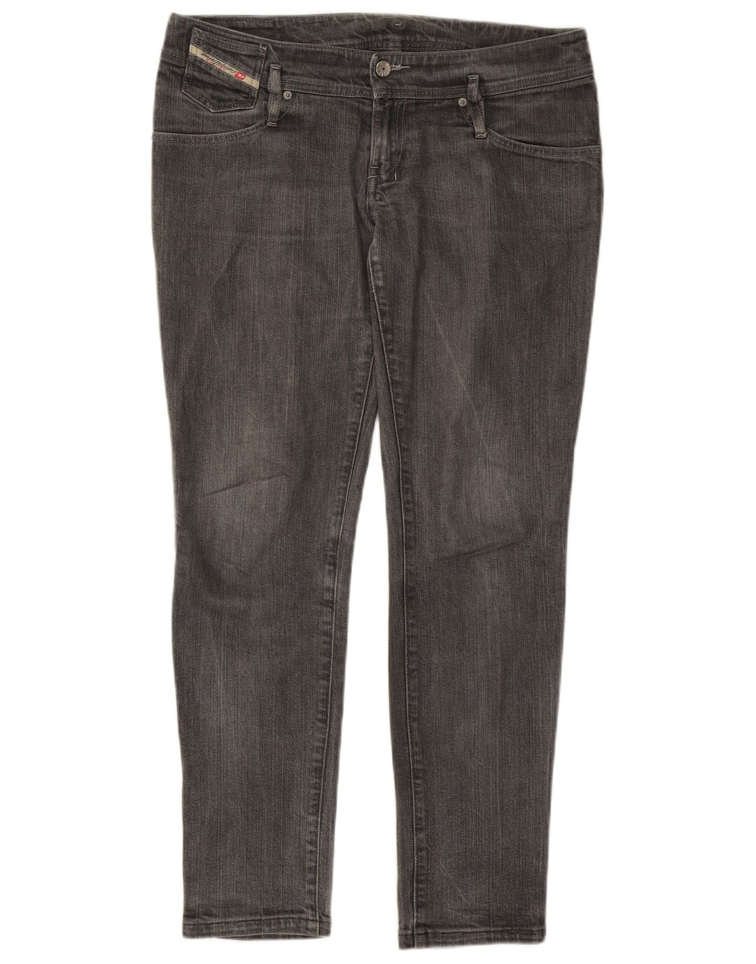 Jeans skinny feminino Diesel W32 L30 algodão cinza