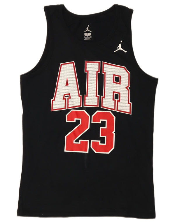 Jordan Mens Graphic Vest Top Pequeno Algodão Preto Esportivo
