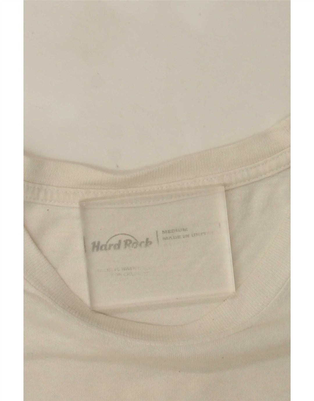 Camiseta masculina Hard Rock Cafe Vienna Graphic Top Médio Branco