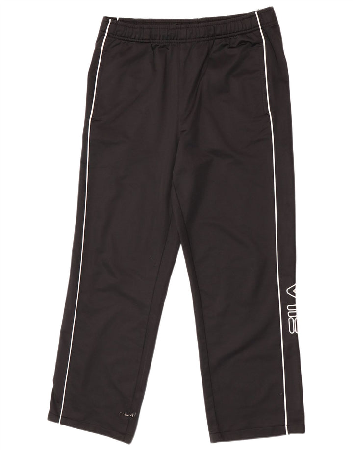 Calça masculina Fila Graphic Tracksuit médio preto listrado poliéster