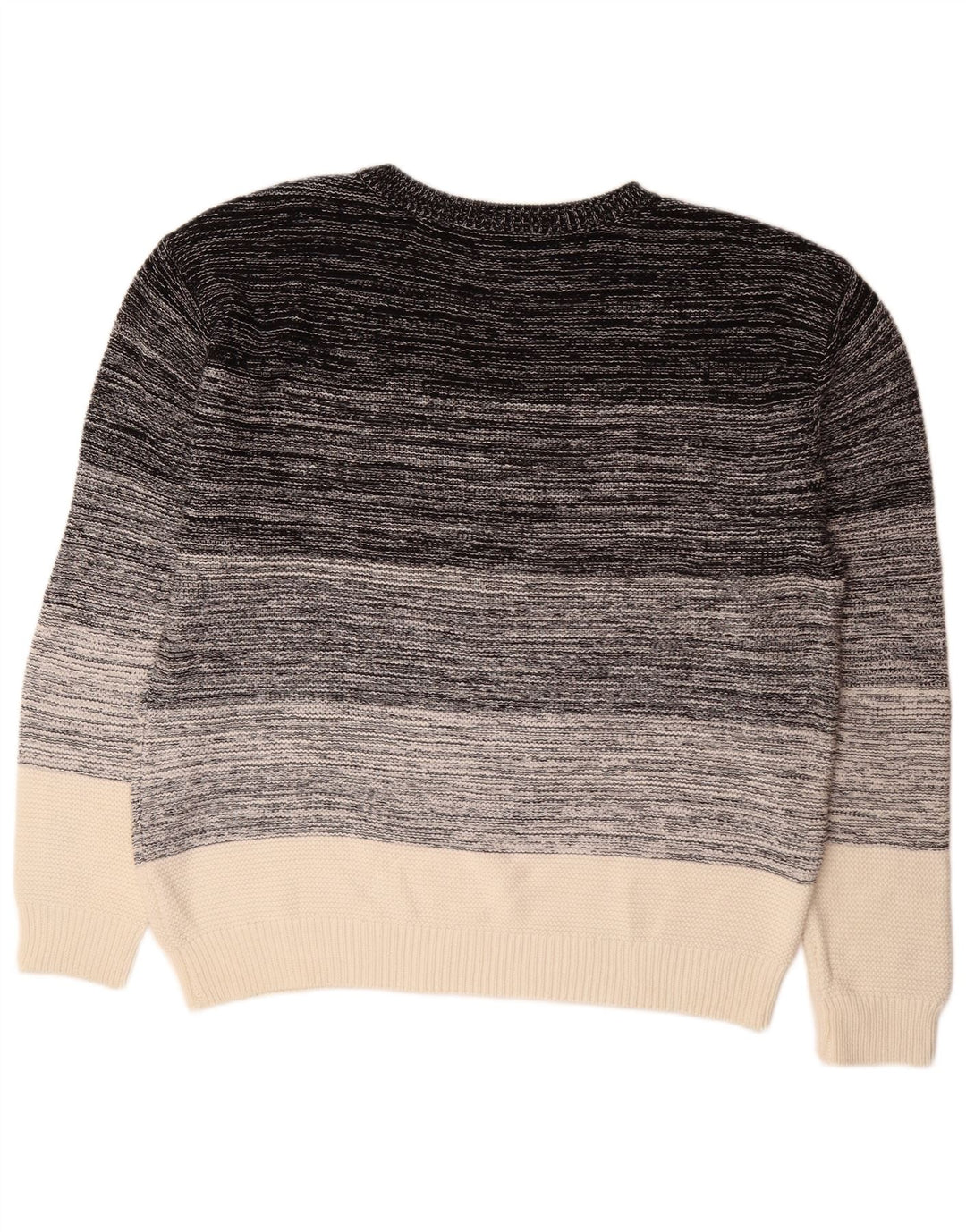 Bruno Banani Suéter masculino com gola canoa grande multicolorido manchado