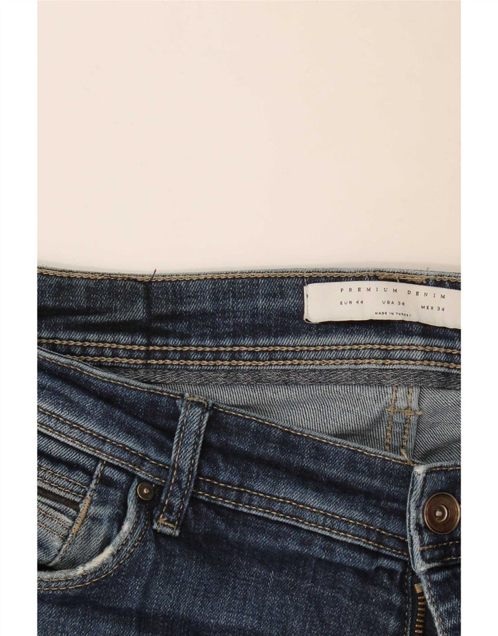 Zara Mens Slim Jeans EU 44 Grande W34 L33 Azul