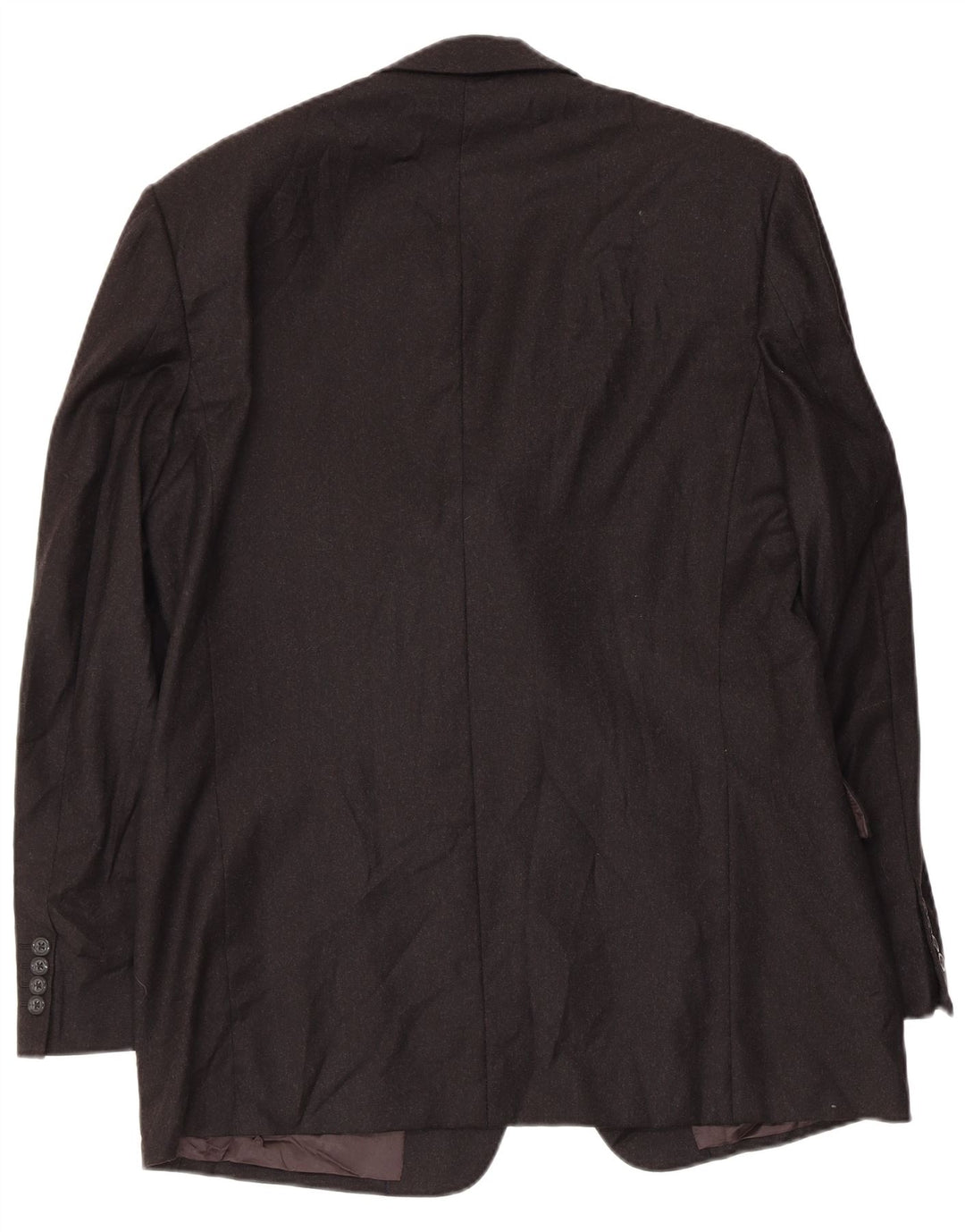 Jaqueta blazer masculina de 3 botões Burberrys IT 52 grande lã preta