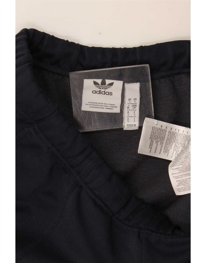 Calça de treino masculina Adidas pequena azul marinho poliéster