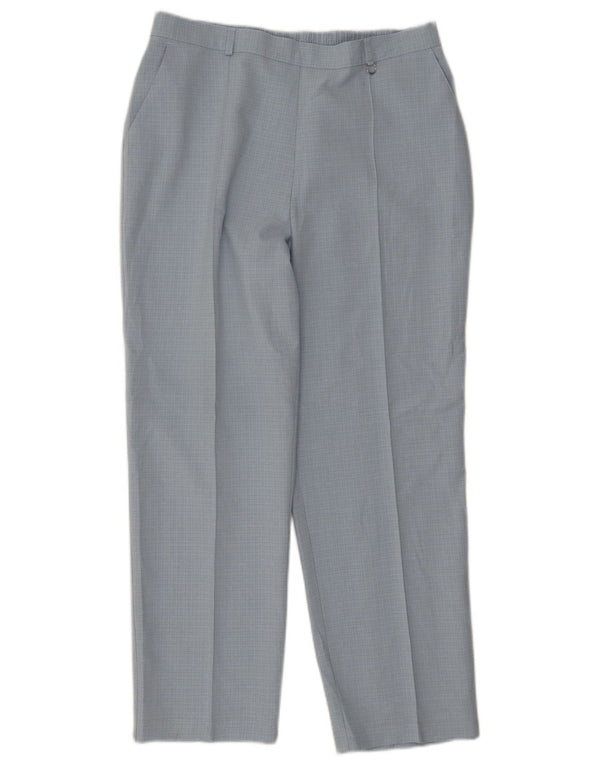 Calça Chino Feminina Marks & Spencer UK 16 Grande W32 L26 Xadrez Azul