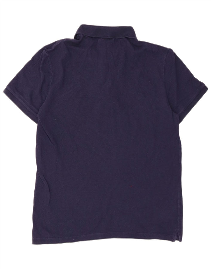 Camisa polo masculina LACOSTE Slim Fit tamanho 4 médio algodão azul marinho