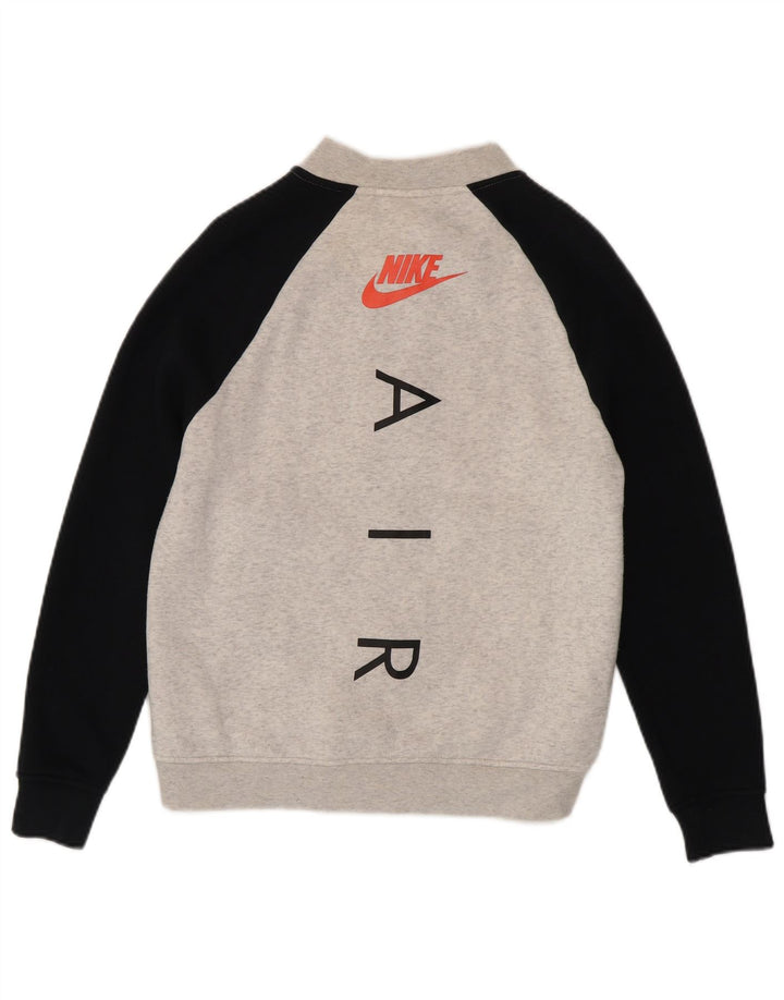 Jaqueta masculina Nike Graphic Tracksuit Top Pequeno Cinza Colorblock Algodão