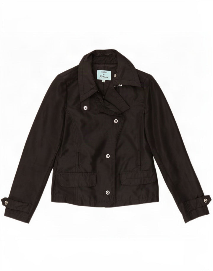 Guess By Marciano Jaqueta bomber feminina de 4 botões IT 44 Médio Preto