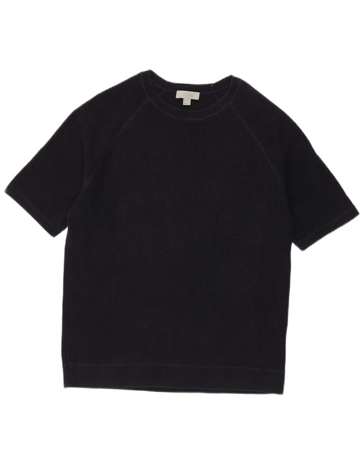 Cos Camiseta Masculina Top Médio Algodão Azul Marinho