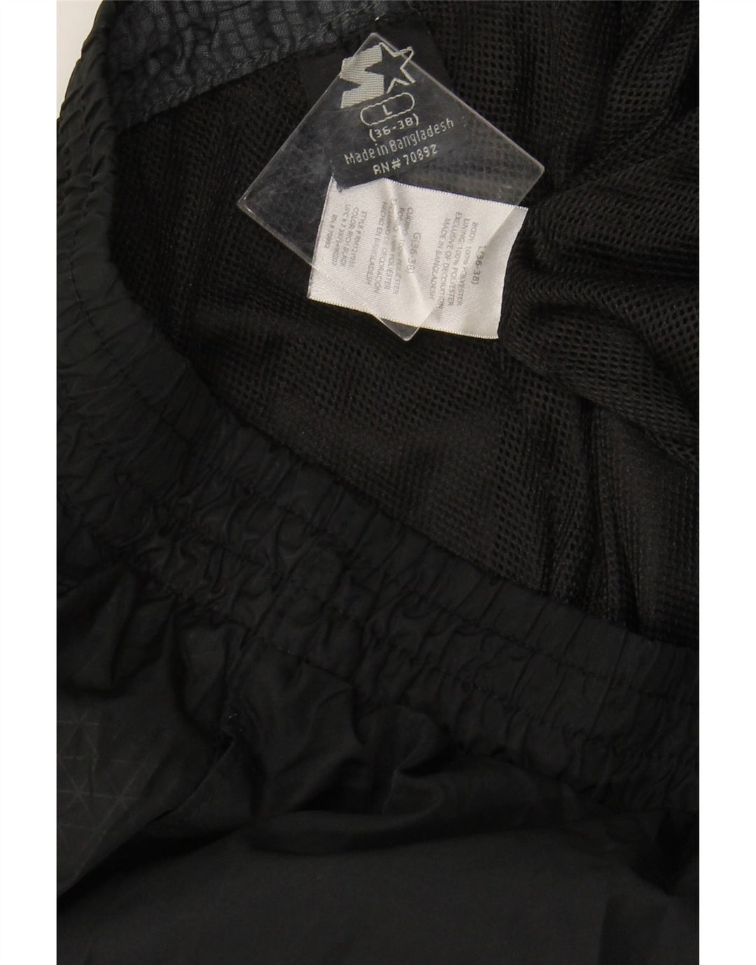 STARTER Mens Tracksuit Trousers Large Black Polyester