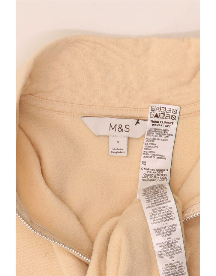 Suéter de moletom oversized feminino Marks & Spencer Reino Unido 10 pequeno bege