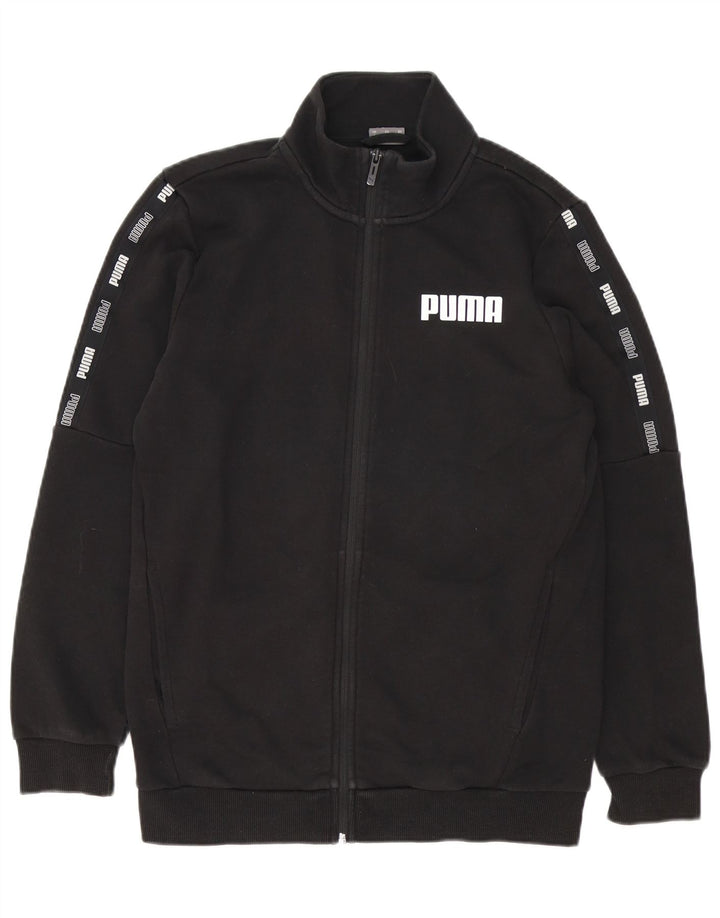 PUMA Masculino Graphic Tracksuit Top Jaqueta Pequena Preta