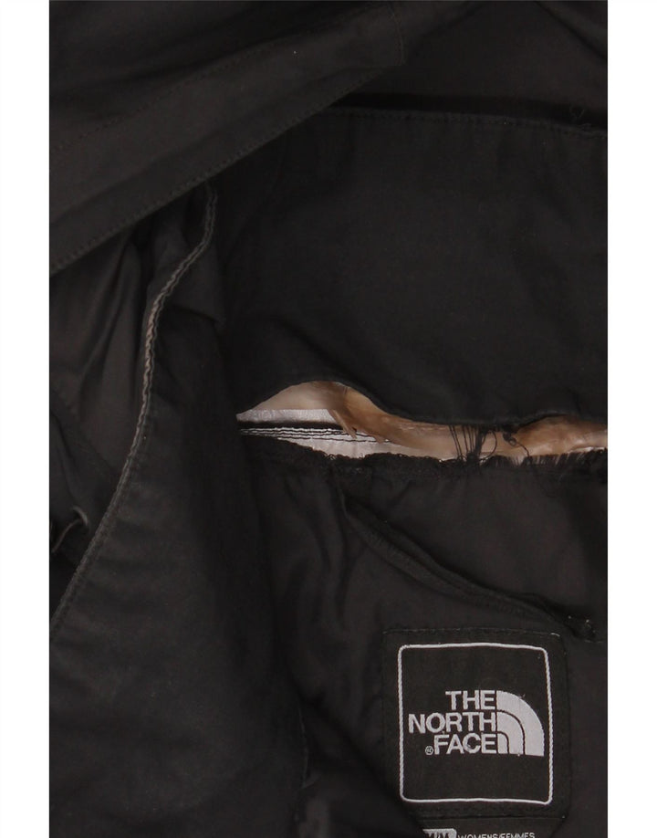 Trench Coat feminino com capuz The North Face UK 14 poliéster preto médio