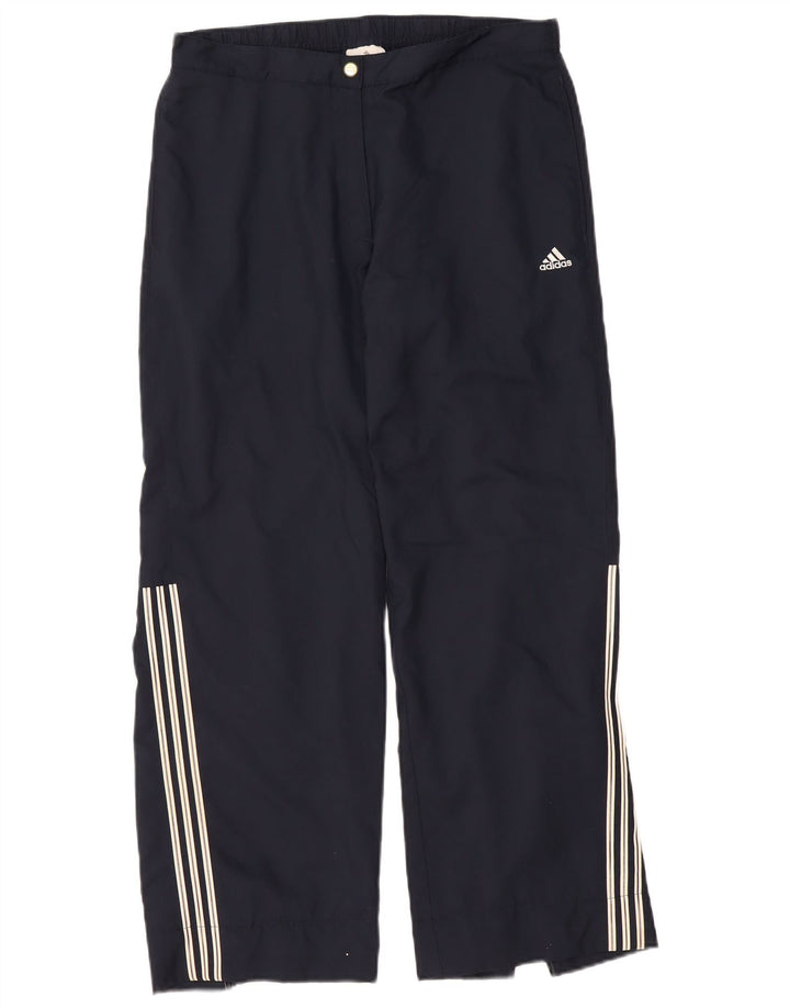 Calça de treino feminina ADIDAS UK 16 grande azul marinho poliéster