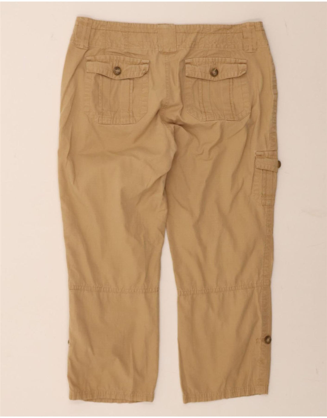 EDDIE BAUER Womens Straight Cargo Capri Trousers US 10 Large W34 L24 Brown Vintage Eddie Bauer and Second-Hand Eddie Bauer from Messina Hembry 