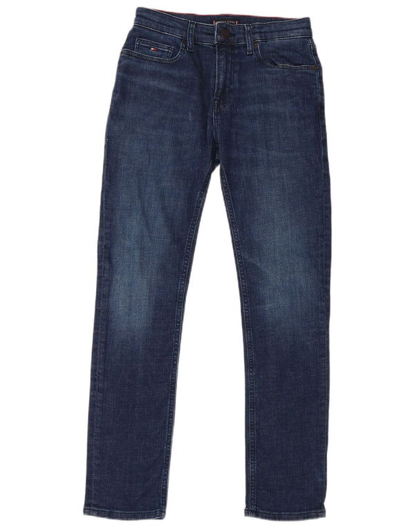 Tommy Hilfiger Meninos Jeans Slim 11-12 Anos W24 L26 Azul Algodão