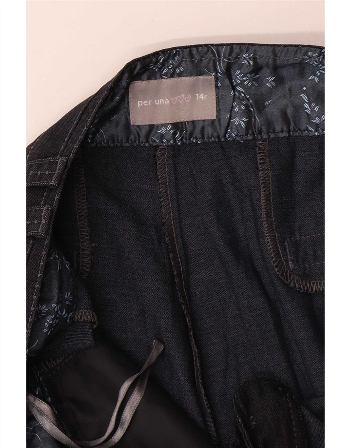 Marks & Spencer Feminino Per Una Bootcut Jeans Reino Unido 14 Médio W30 L30 Azul Marinho