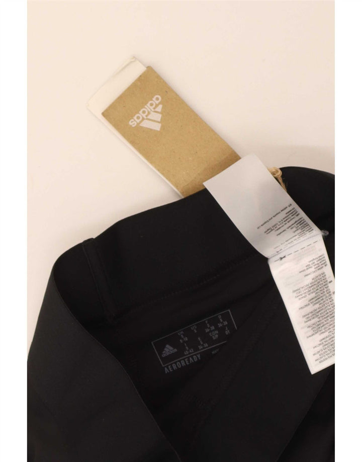 Leggings Adidas Aeroready Femininas UK 8/10 Pequenas Poliéster Preto