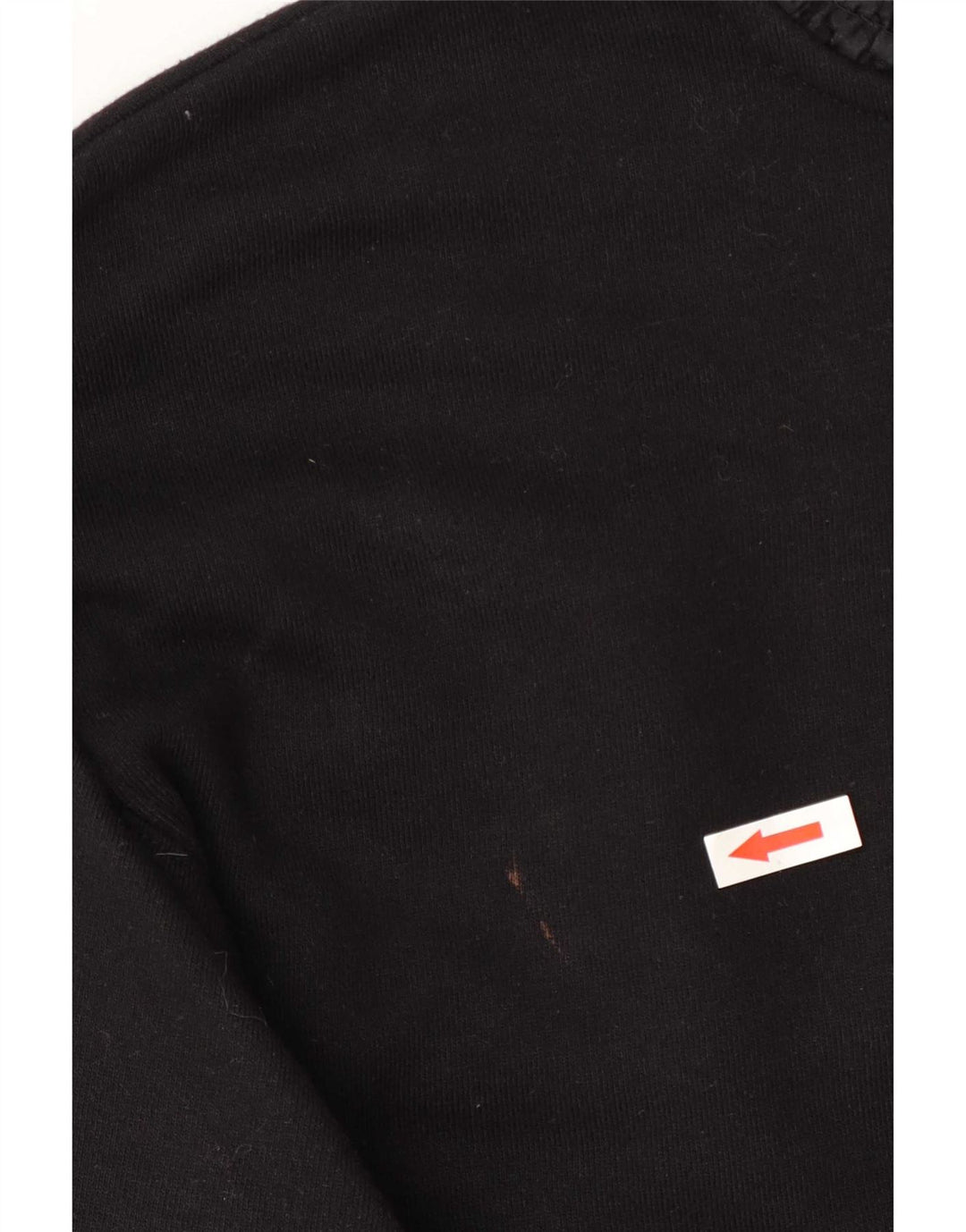 Blusa feminina Zara de manga comprida grande tamanho UK 10 algodão preto pequeno
