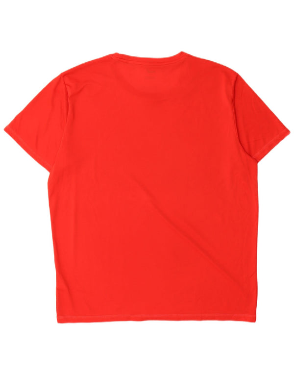 Camiseta masculina Puma grande poliéster vermelho