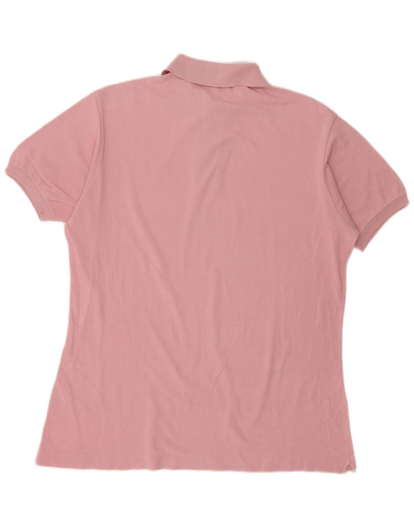Camisa polo masculina Lacoste tamanho 7 2XL algodão rosa
