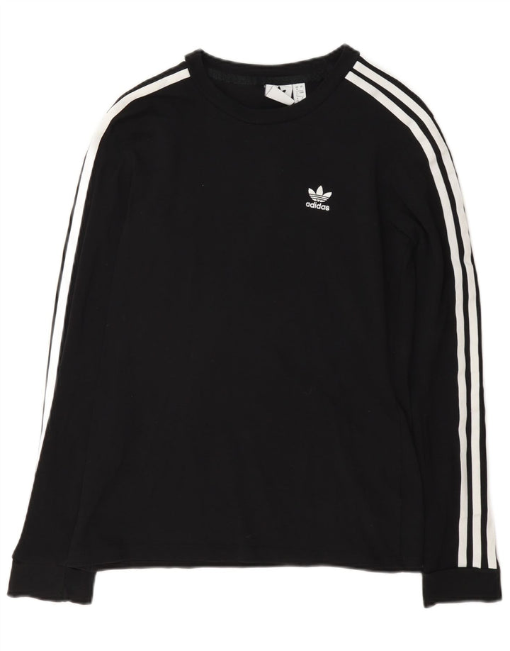 Top Feminino Adidas Manga Longa UK 8 Pequeno Preto