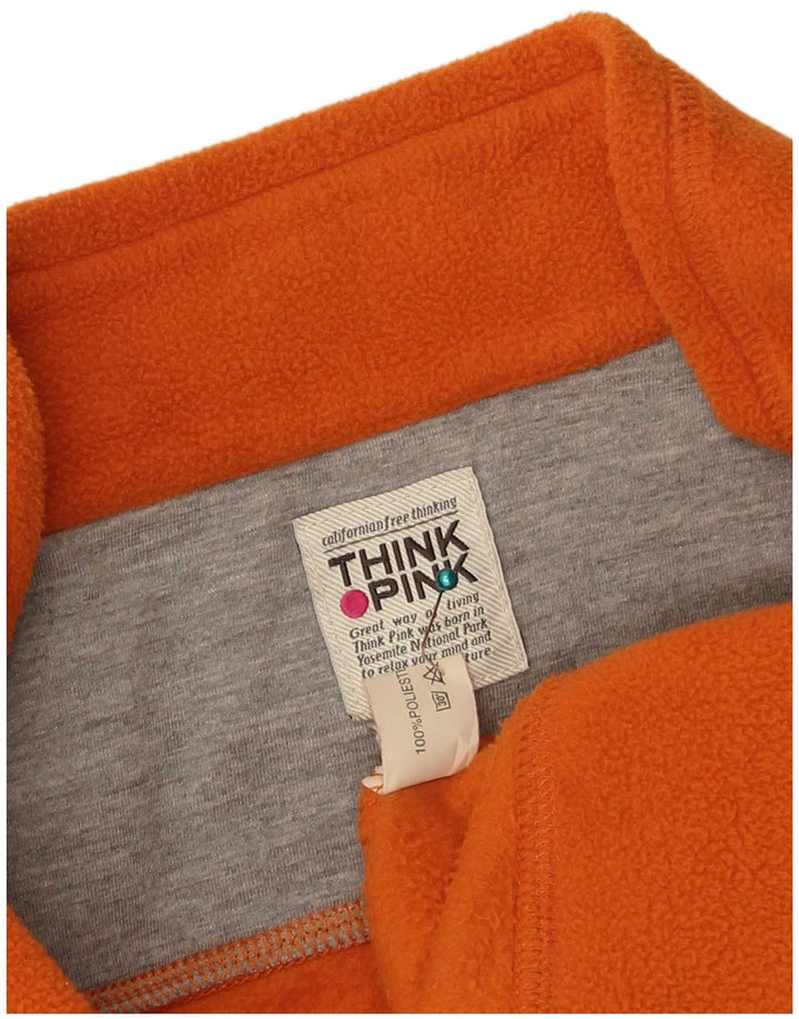 Colete Fleece Think Pink Meninas 15-16 Anos Laranja Poliéster