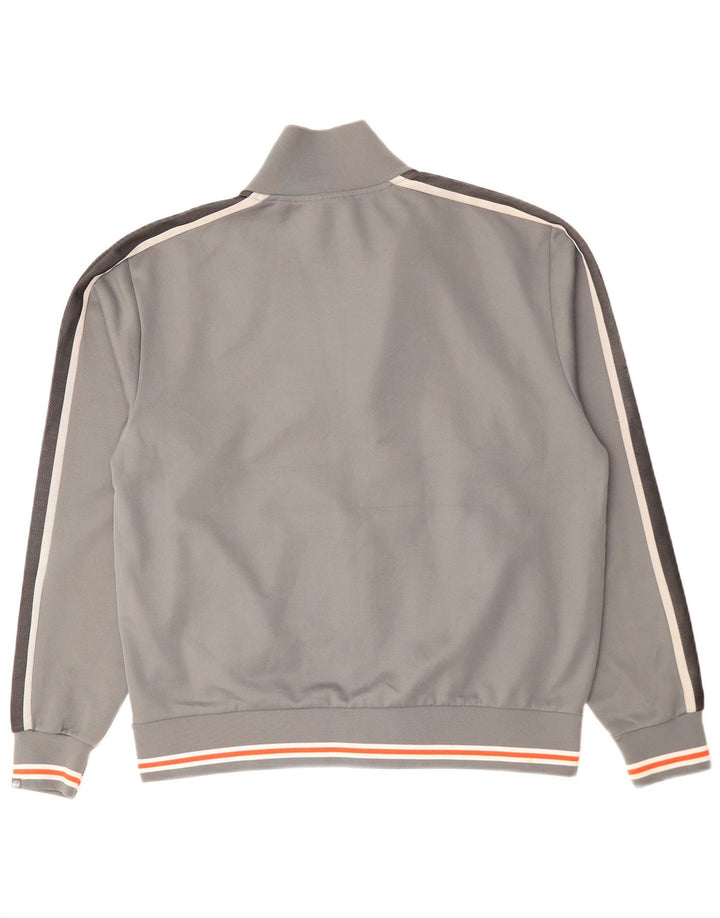 Jaqueta masculina de agasalho QUIKSILVER grande bloco colorido cinza