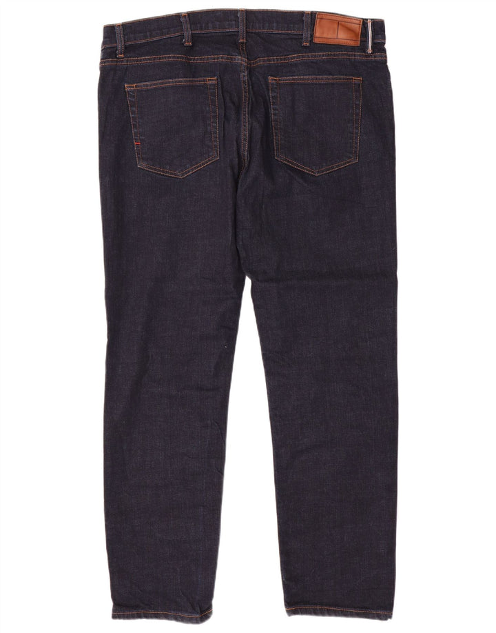 Tommy Hilfiger Masculino Slim Jeans W38 L30 Azul Marinho Algodão