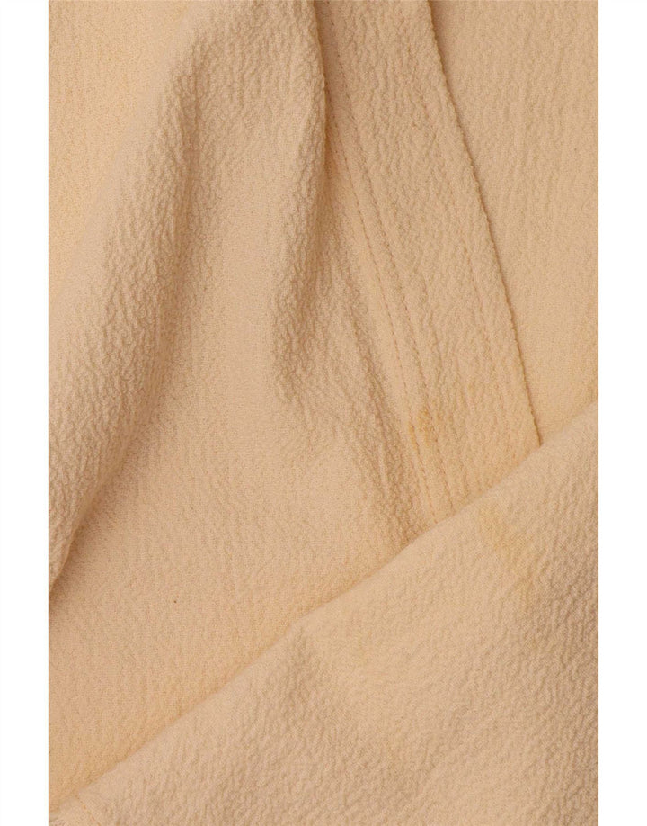 Zara Womens Poncho Crop Top Reino Unido 14 Médio Bege